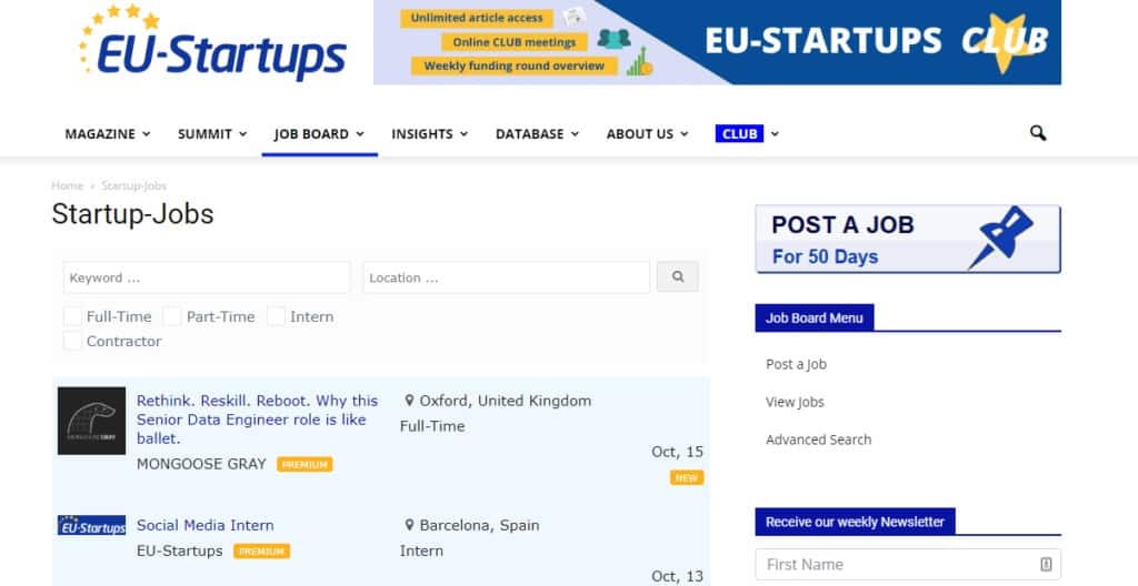 eu startups remote jobs