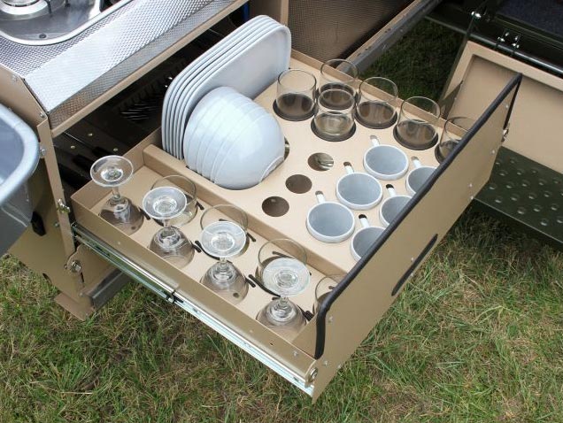 dish organizer camper van