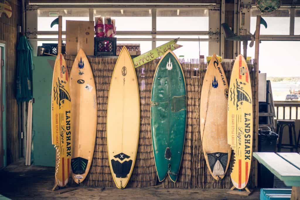 surfing camp boards