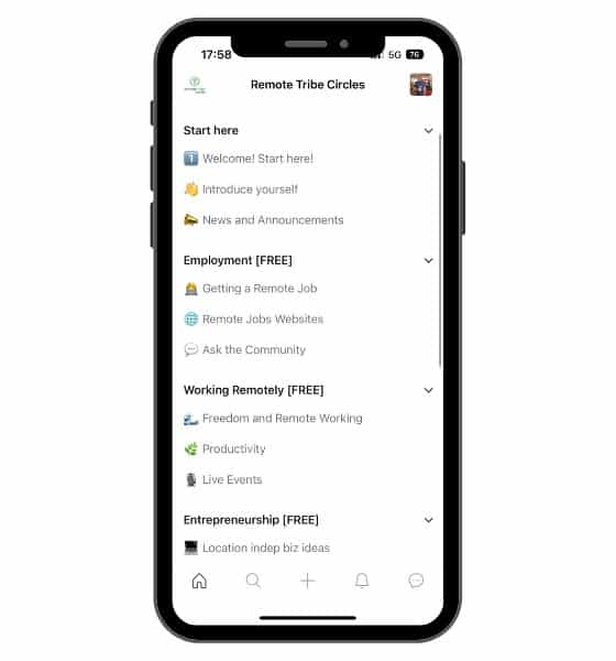 remote tribe digital nomad community free