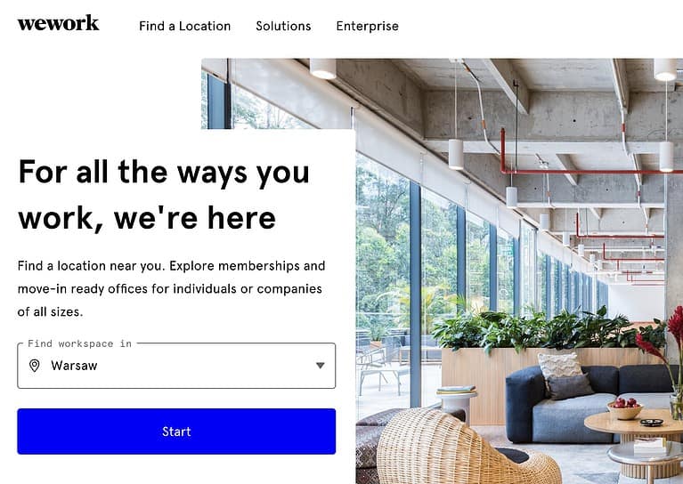wework coworking spaces