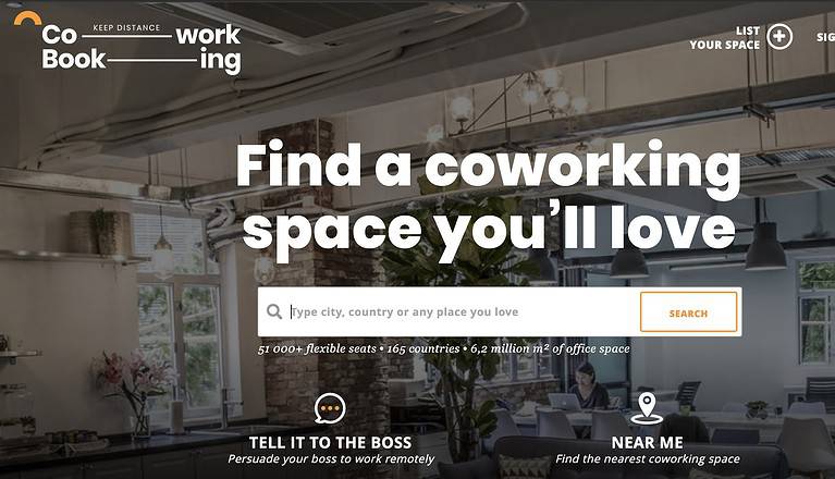 coworking booking spaces