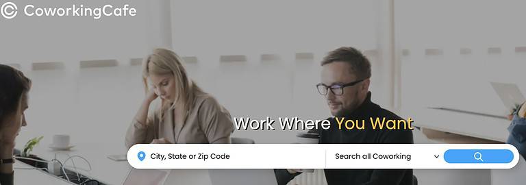 coworking cafe website