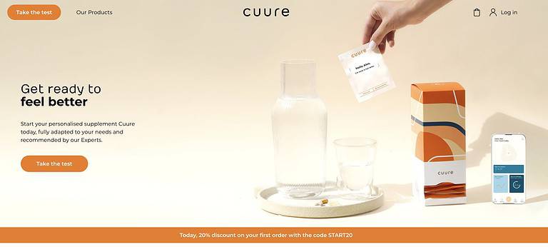 cuure home delivery vitamin service health