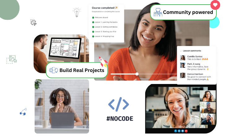 no-code academy build websites