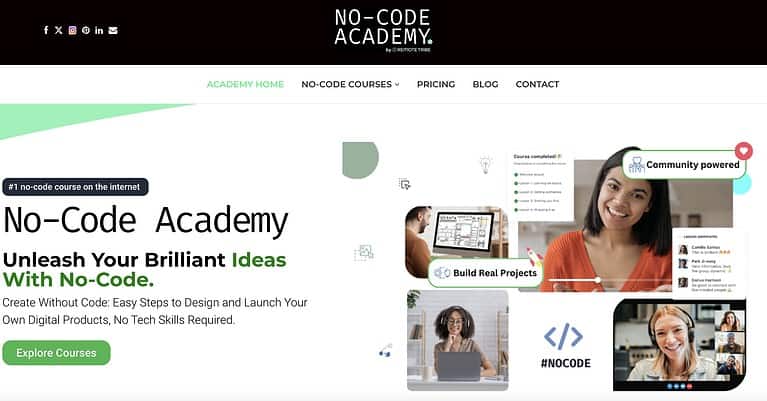 no code academy by remote tribe