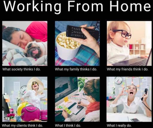 what my friends think of work from home