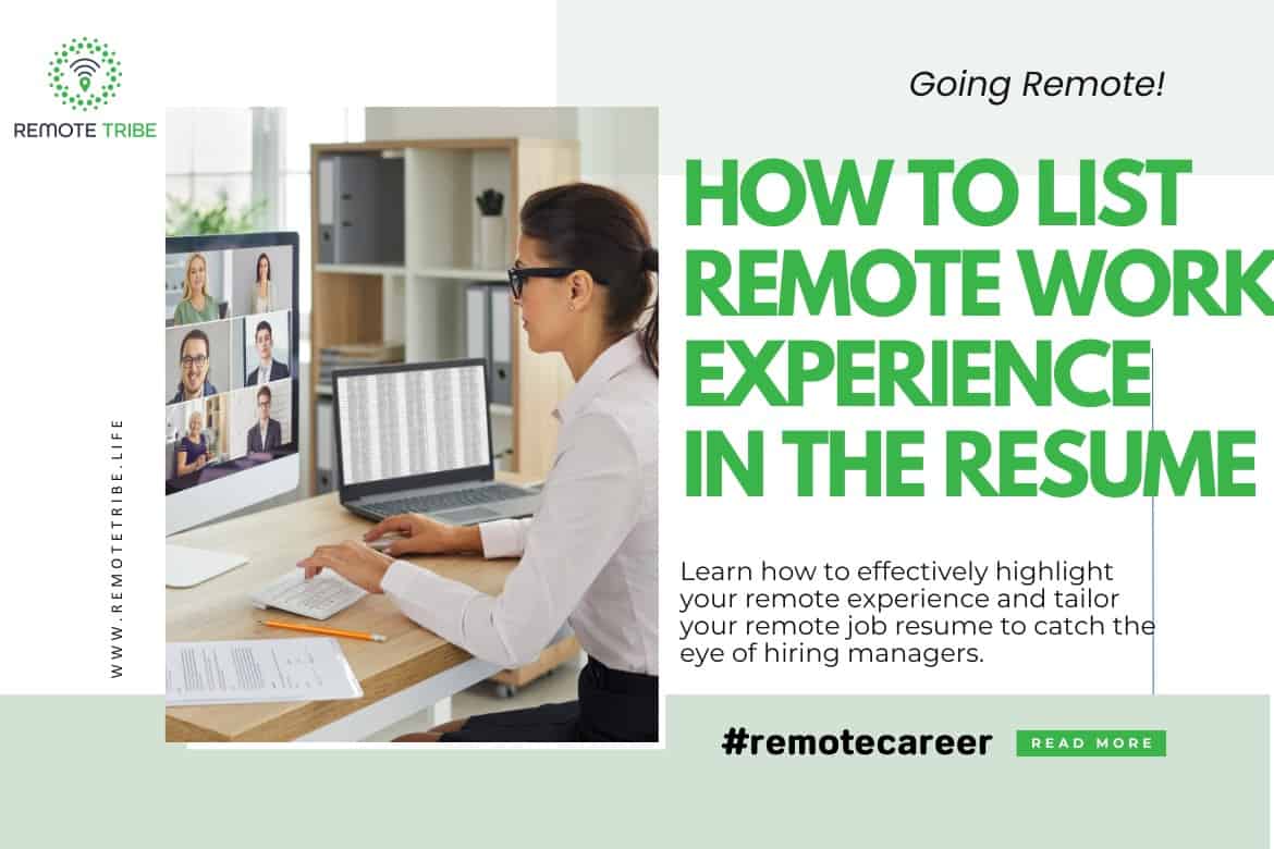 how to write a remote job resume