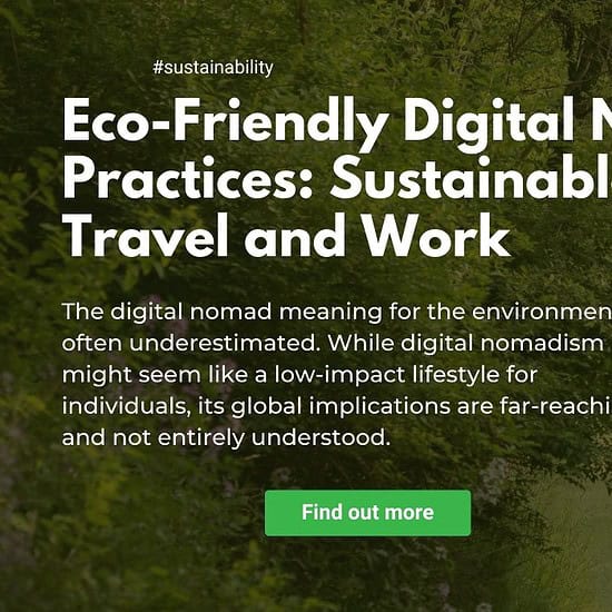 eco friendly nomads