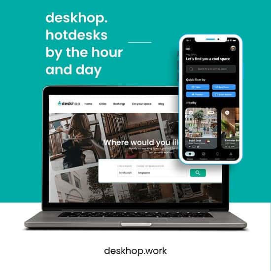 deskhop book coworking spaces hour