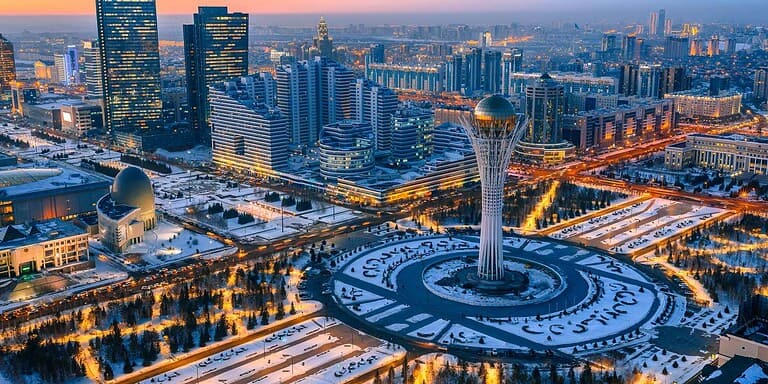 almaty by night kazahstan