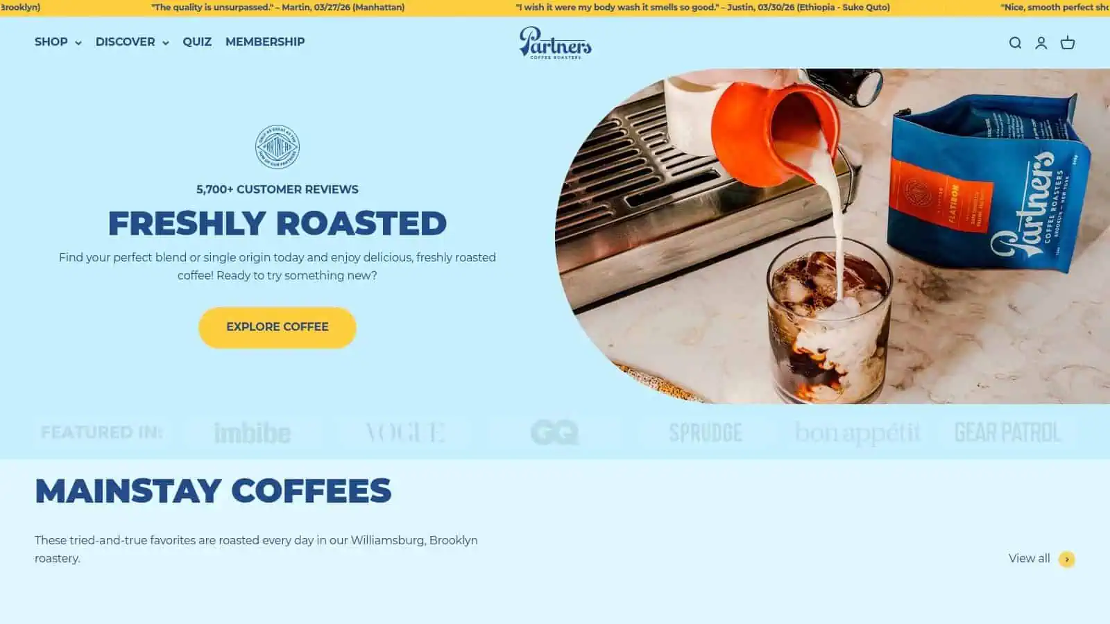 Partners Coffee — Café & Roastery