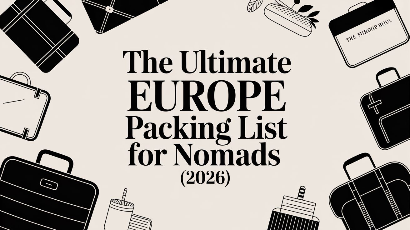 The Ultimate Europe Packing List for Nomads (2026)
